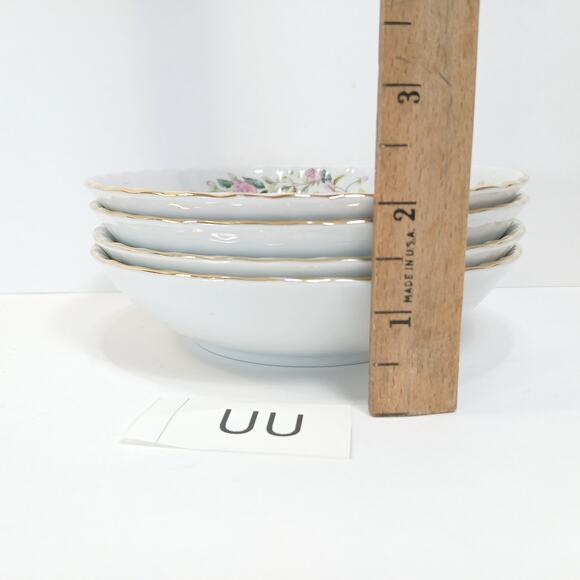 Four Fruit Dessert Bowls Regency Rose 2345 Creative Fine China Replacement [UU] - Picture 6 of 7